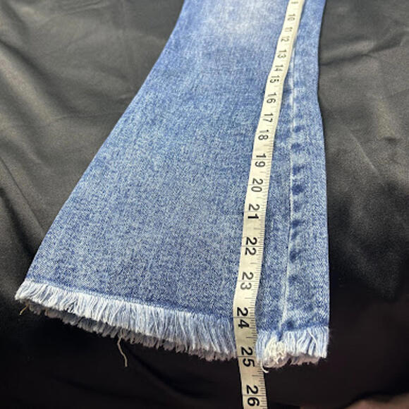 Flying Monkey WOMENS medium wash midrise flared leg jeans - Picture 6 of 7